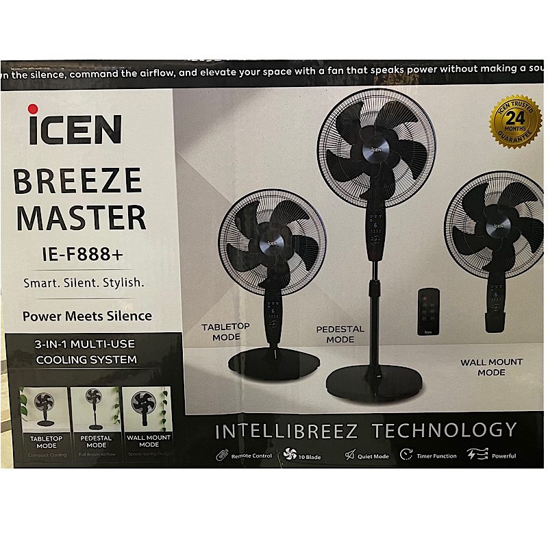 پنکه کنترل دار آیسن سه منظوره مدل +ICEN IE-F888